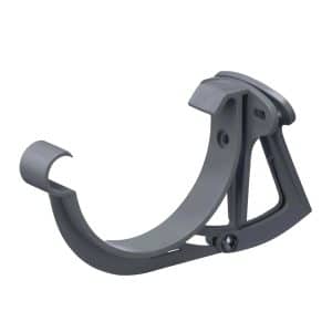 Inefa Stirnbretthalter Justierbar PVC NW 100 Halbrund Anthrazit