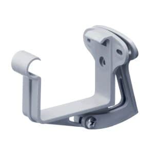 Inefa Stirnbretthalter Justierbar PVC NW 83 Kastenrinne Grau