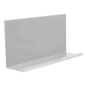 Inefa Winkelblech Dach mit Wasserfalz 200cm Aluminium Silber