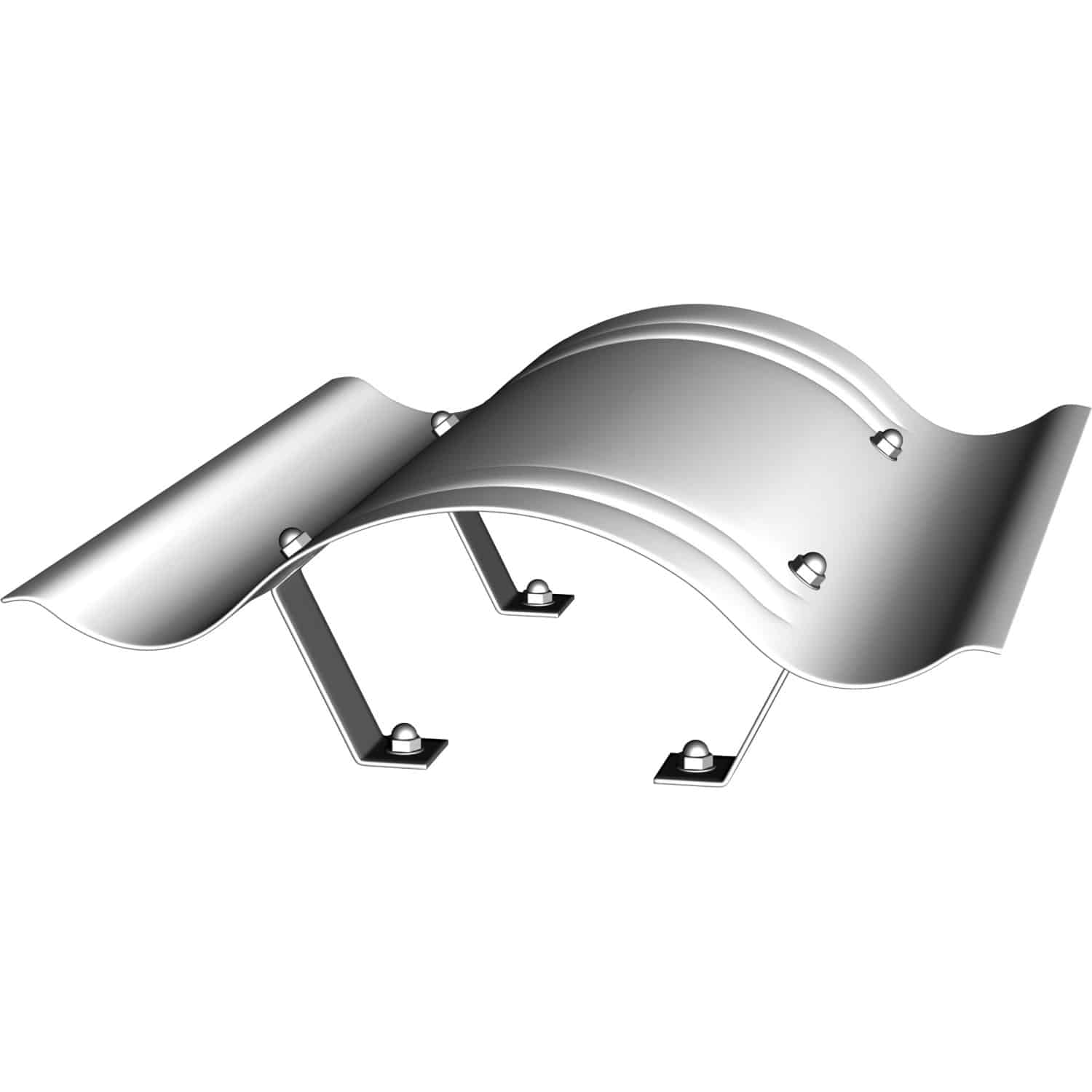 Kaminhaube feststehend Edelstahl 50 cm x 50 cm