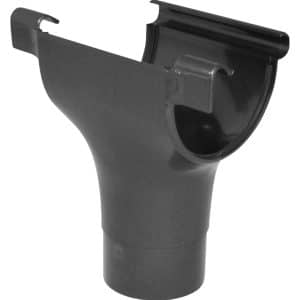 Marley Dachrinnenstutzen RG 100/75 Anthrazit-Metallic Halbrund