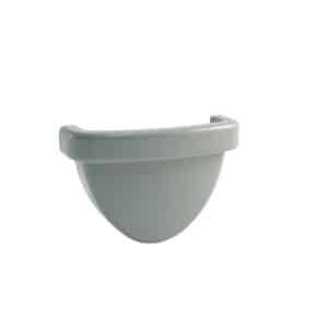 Marley Duplex Dachrinnen-Endstück RG 80 Grau