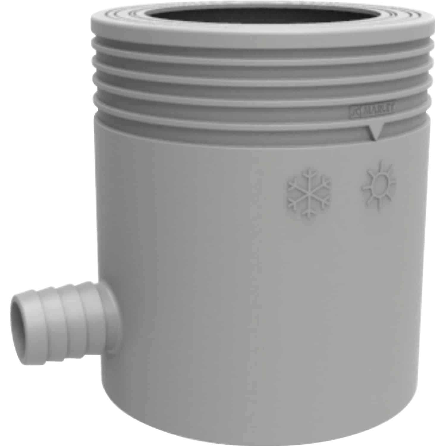 Marley Regensammler mit Filter und Überlaufstopp DN 80/105 Grau