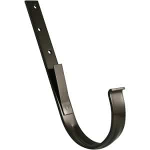 Marley Rinneneisen mit Hinterer Feder RG 75 Braun Verzinkt und Kunststoffb.