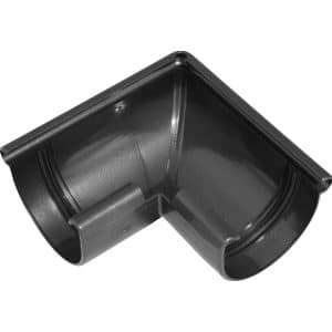 Marley Rinnenwinkel RG 75 außen Anthrazit-Metallic Halbrund
