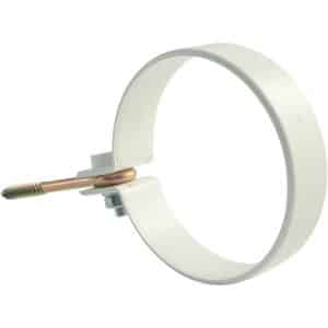 Marley Rohrschelle mit Ringschraube DN 53 Weiß 2 Stück