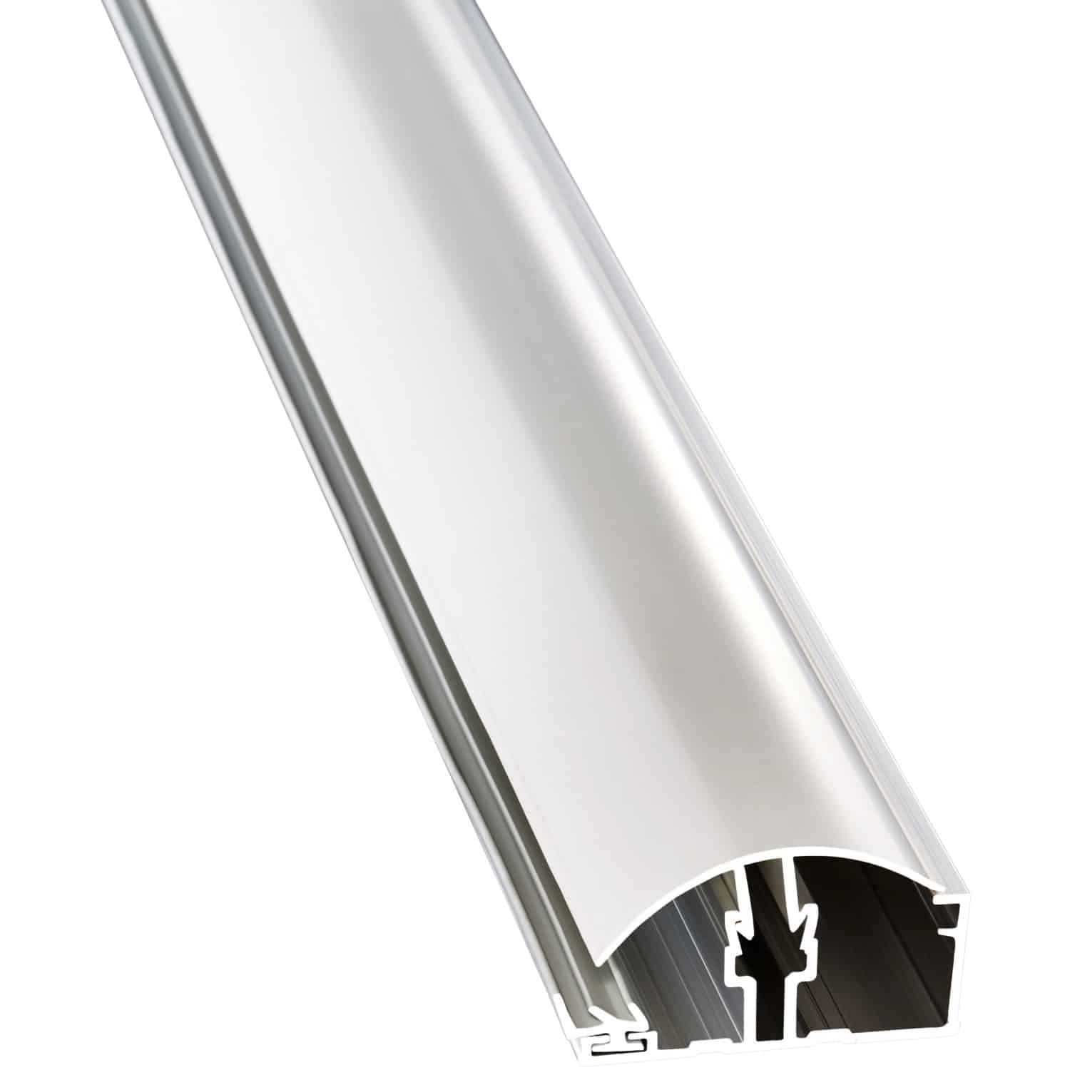 PVC Klemm-Randprofil für 10 und 16 mm 6 m