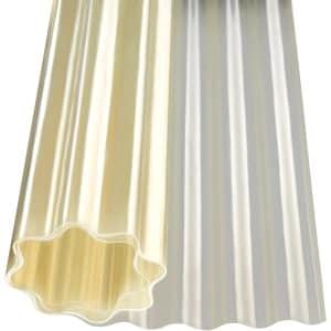 Polyesterwellbahn 76/18 Natur 100 cm x 500 cm