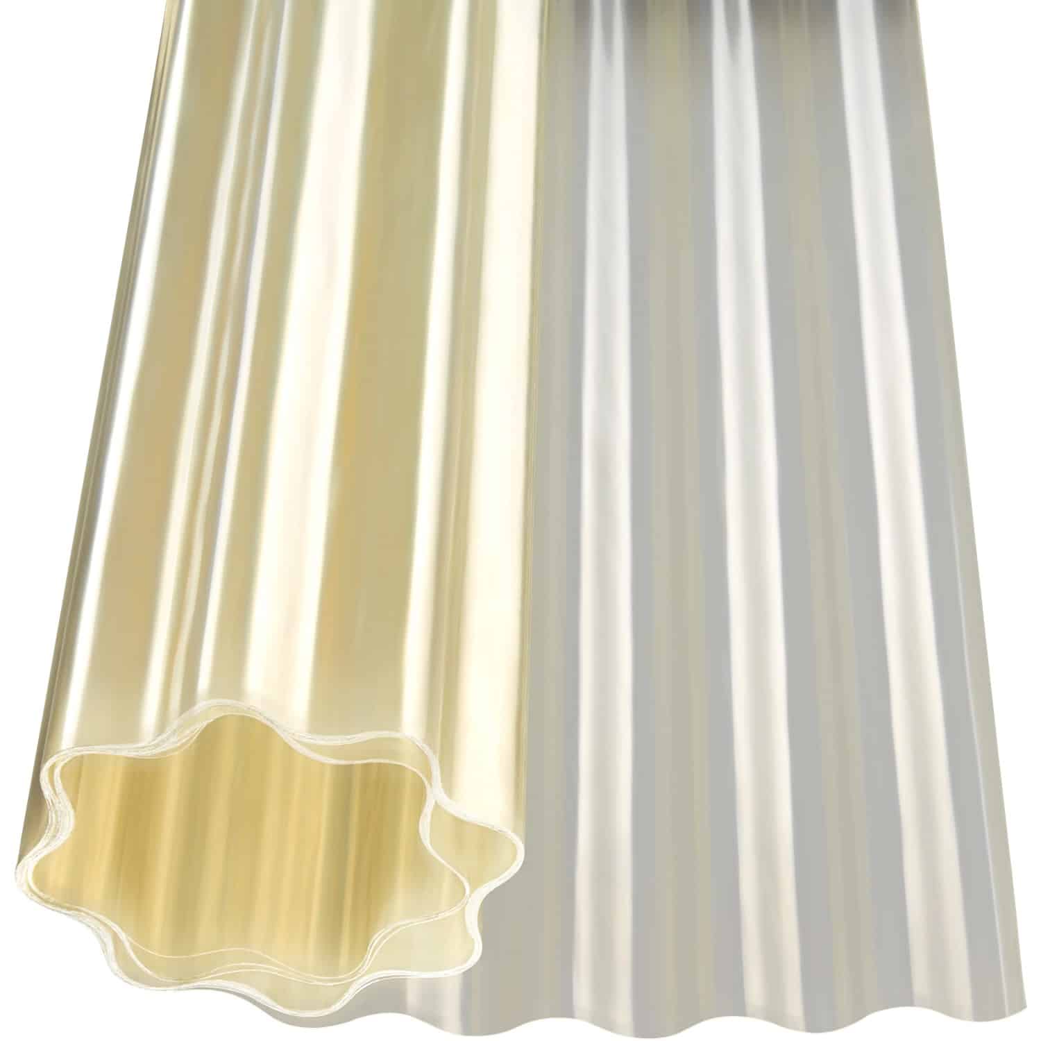 Polyesterwellbahn 76/18 Natur 200 cm x 1000 cm