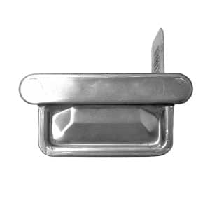 Rinnenendstück für Kastenrinne RG 75 rechts Alu