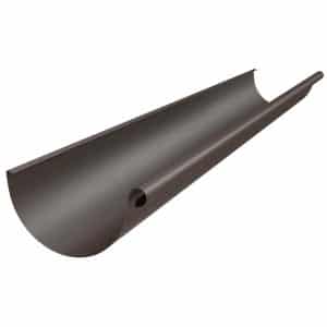 Zambelli Dachrinne Halbrund 2m 250/8 teilig Zink Kupferbraun