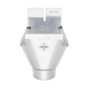 Zambelli Einhangstutzen Halbrund DN100 333/6 teilig Verzinkt Silber