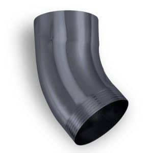 Zambelli Fallrohrbogen 40 Grad DN 80 Einteilig Gefalzt Anthrazit Verzinkt