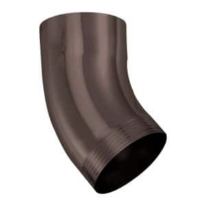 Zambelli Fallrohrbogen 40 Grad DN 80 Einteilig Gefalzt Kupferbraun Verzinkt