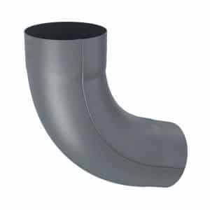 Zambelli Fallrohrbogen 72 Grad DN 100 Einteilig Gefalzt Verzinkt Anthrazit