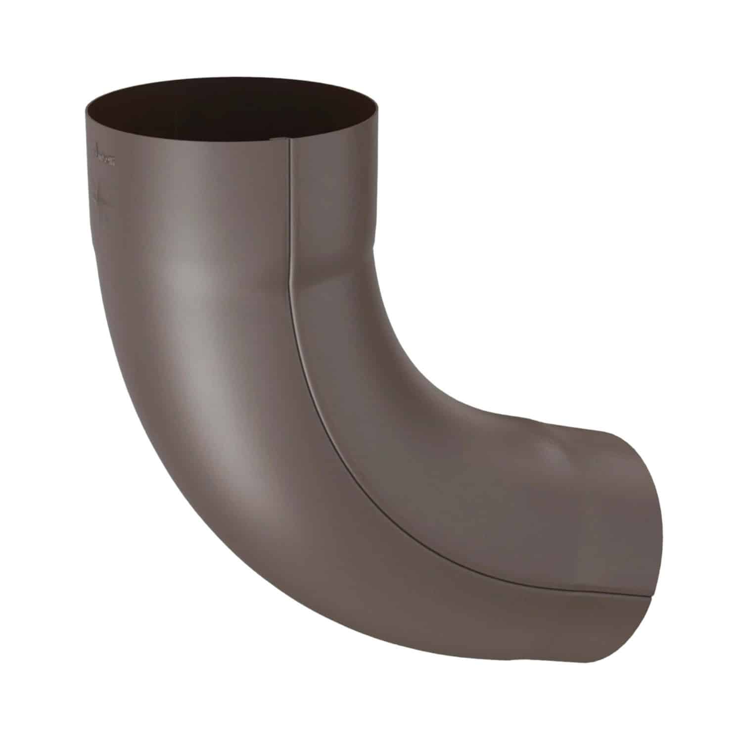 Zambelli Fallrohrbogen 72 Grad DN 100 Einteilig Gefalzt Verzinkt Kupferbraun