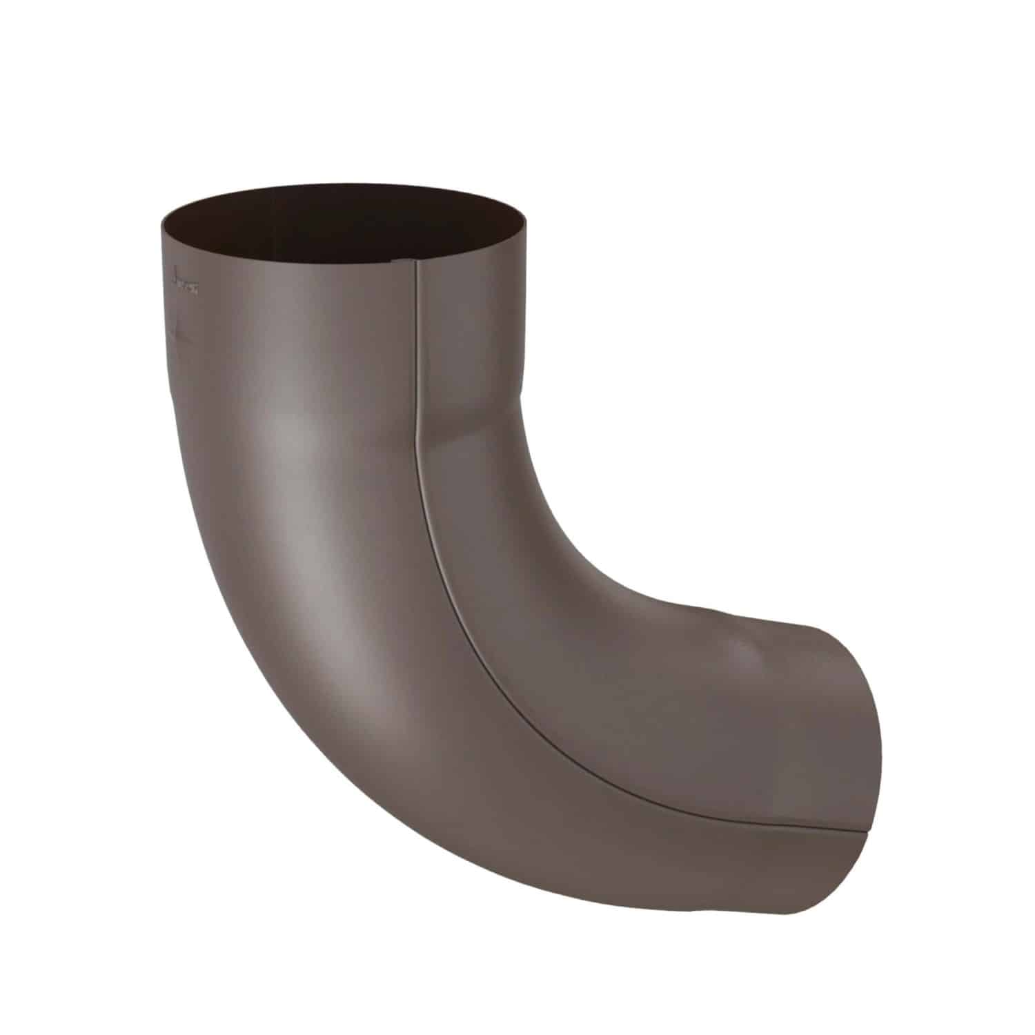 Zambelli Fallrohrbogen 85 Grad DN 80 mit Wulst Kupferbraun Verzinkt