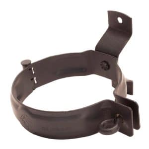 Zambelli Fallrohrschelle DN 100 Verzinkt Braun Schraubrohrschelle