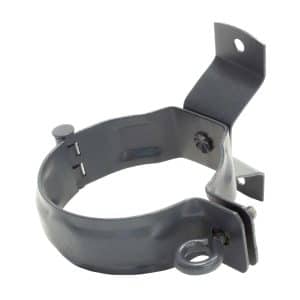 Zambelli Fallrohrschelle DN 80 Verzinkt Anthrazit Schraubrohrschelle