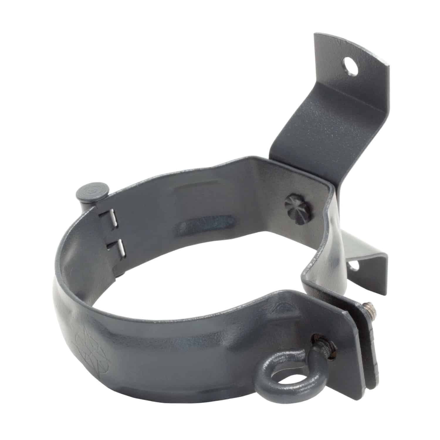 Zambelli Fallrohrschelle DN 80 Verzinkt Anthrazit Schraubrohrschelle
