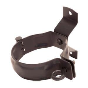 Zambelli Fallrohrschelle DN 80 Verzinkt Braun Schraubrohrschelle