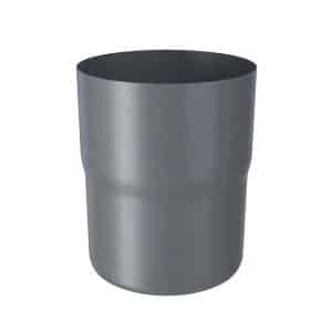 Zambelli Fallrohrverbinder DN 100 Verzinkt Anthrazit Dachentwässerung