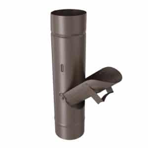 Zambelli Regenrohrklappe Ø 80mm ohne Sieb Verzinkt Kupferbraun