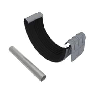 Zambelli Rinnenverbinder 333/6 teilig Verzinkt Anthrazit für Dachrinnen