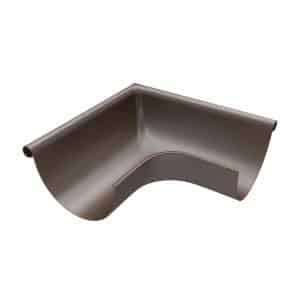 Zambelli Rinnenwinkel 90 Grad Halbrund Außen 280/7 teilig  Zink Kupferbraun