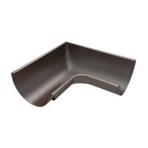 Zambelli Rinnenwinkel 90 Grad Halbrund Innen 280/7 teilig  Zink Kupferbraun